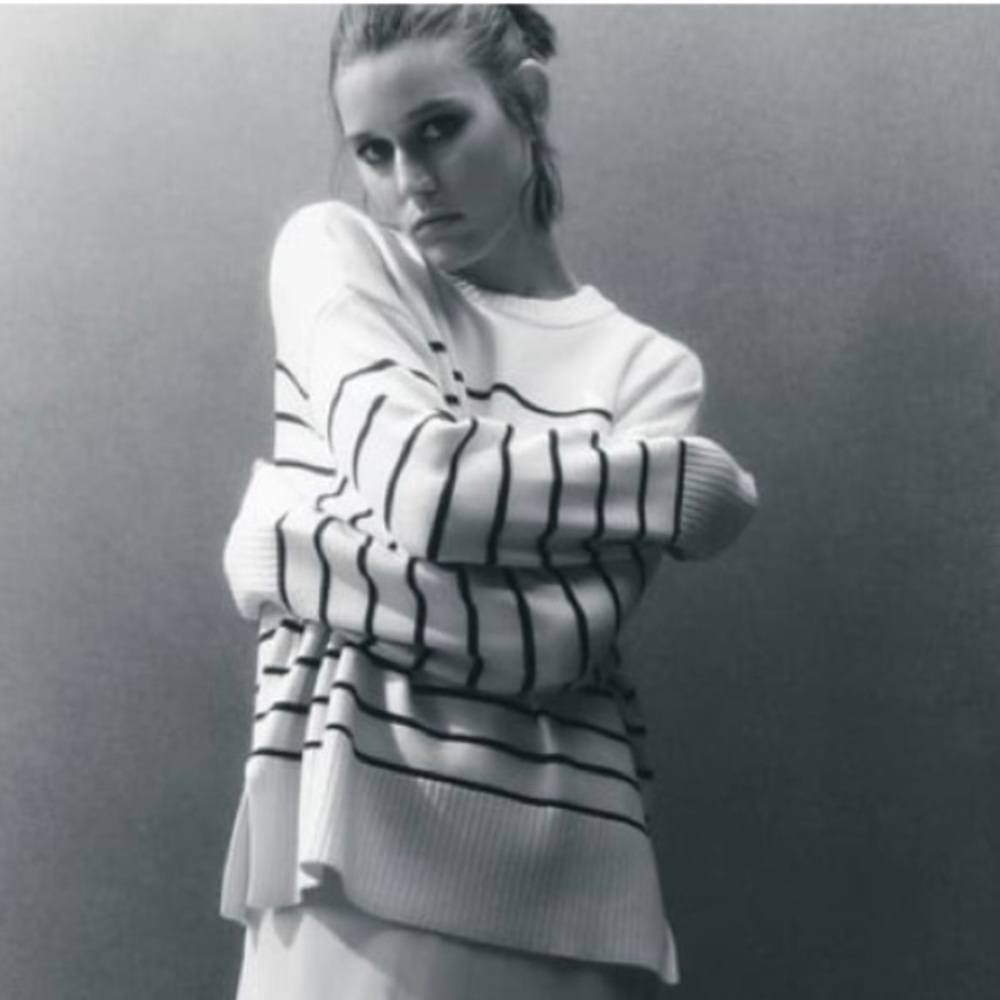 Zara striped knit sweater
